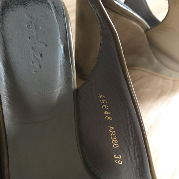 Boden Patent Leather + Suede Summer Wedges - Picture 4 of 6